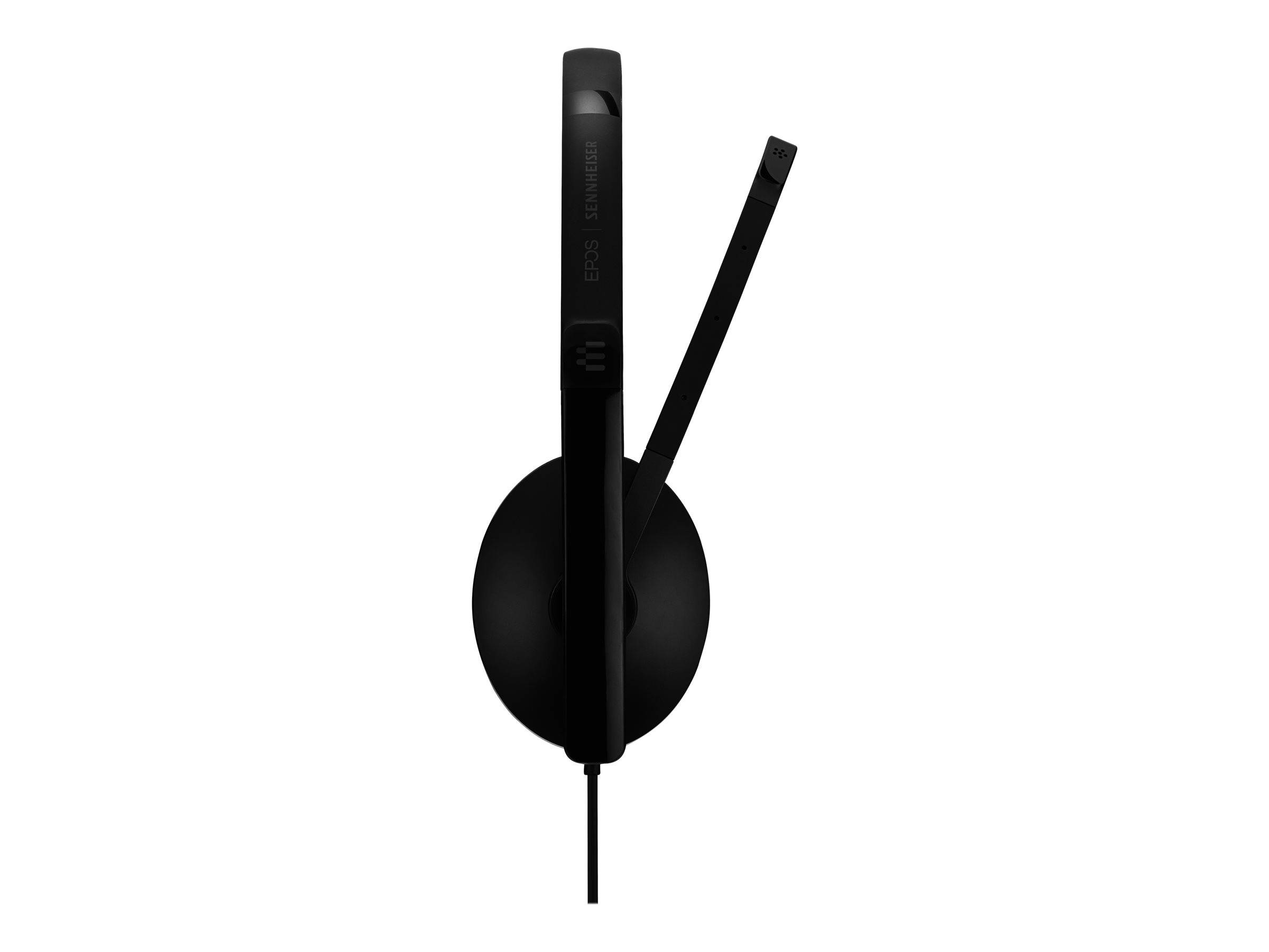 EPOS On Ear Headset kabelgebunden Stereo Schwarz Noise Cancelling Lautstärkeregelung, Mikrofon-Stummschaltung Telefon