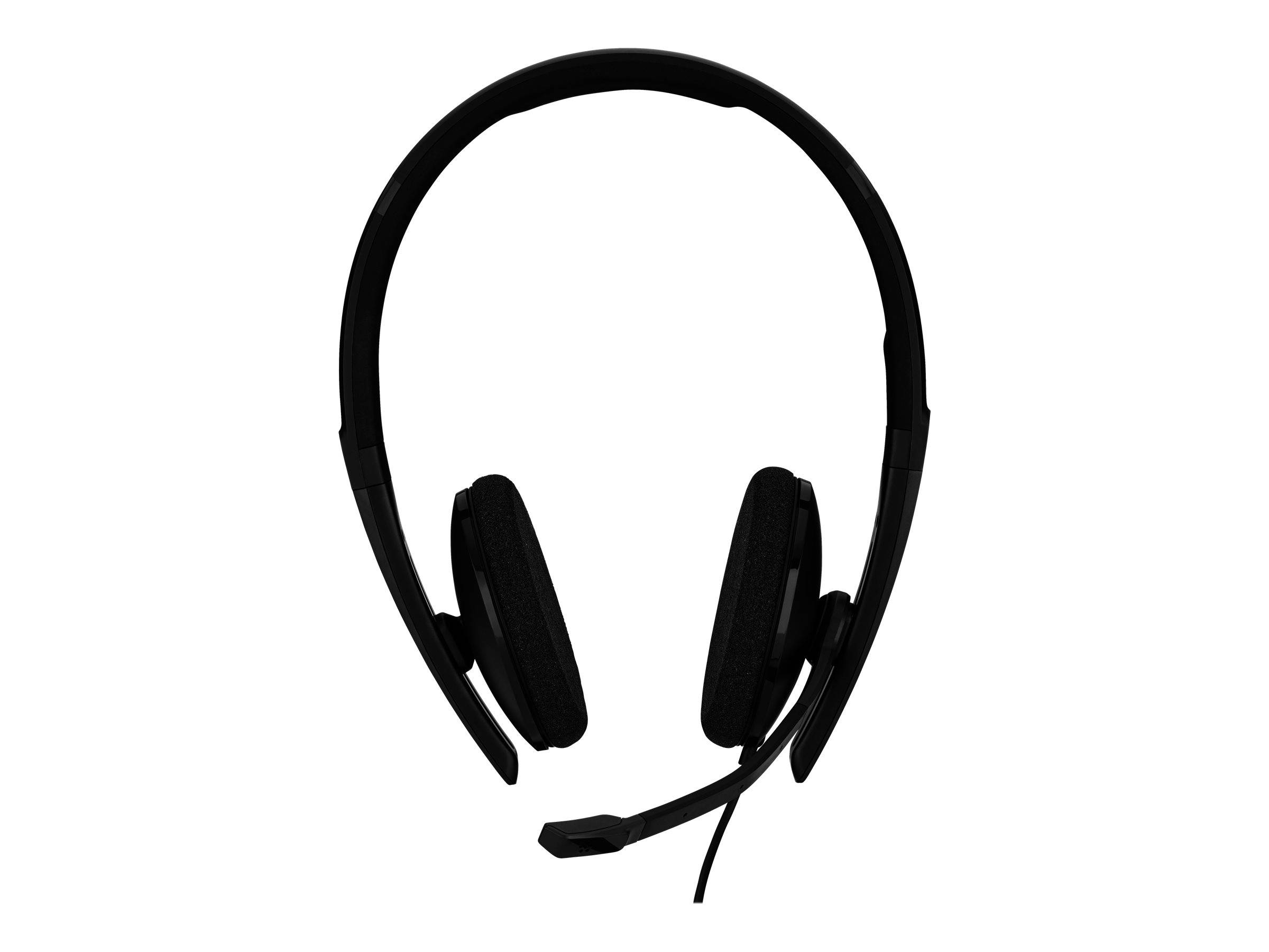 EPOS On Ear Headset kabelgebunden Stereo Schwarz Noise Cancelling Lautstärkeregelung, Mikrofon-Stummschaltung Telefon