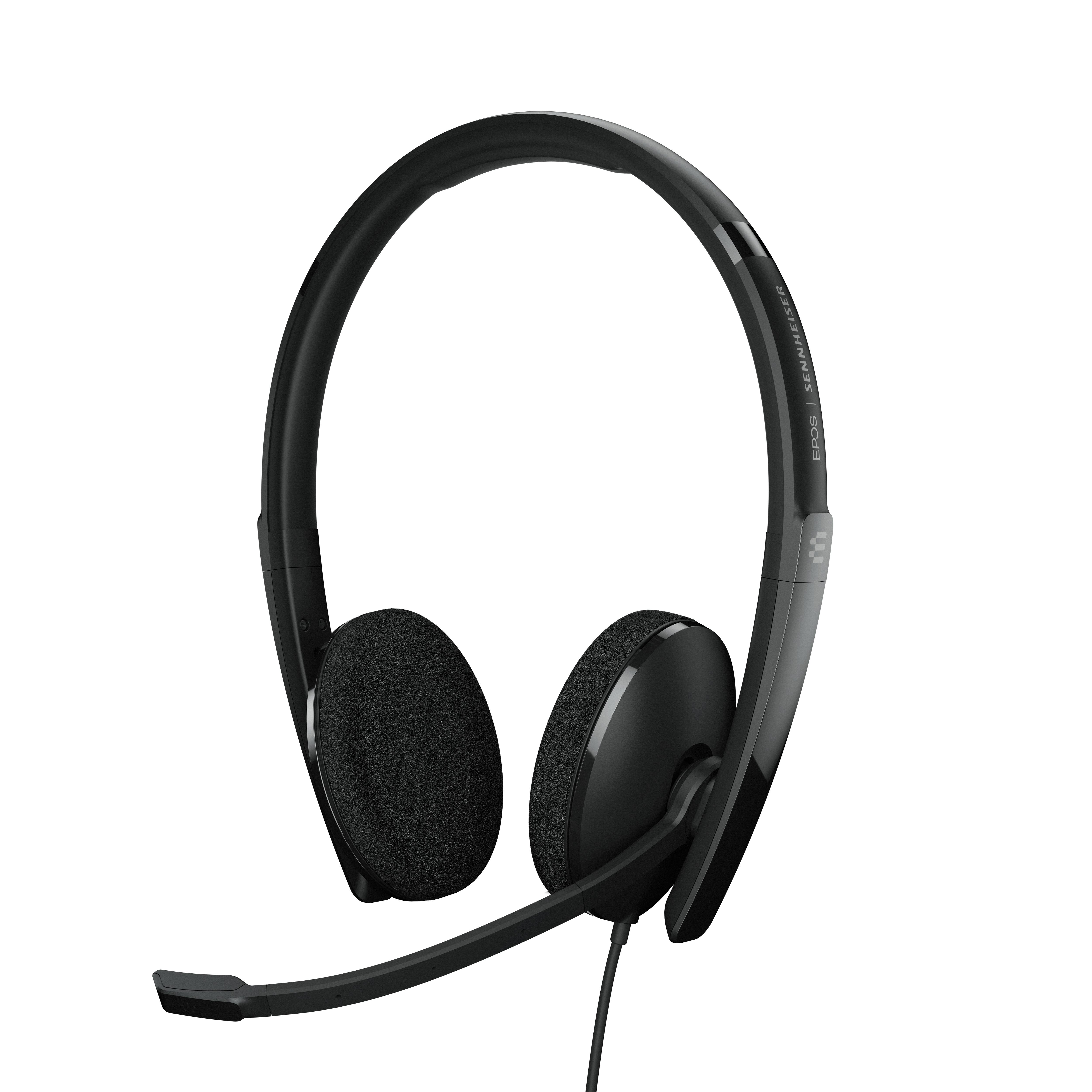 EPOS On Ear Headset kabelgebunden Stereo Schwarz Noise Cancelling Lautstärkeregelung, Mikrofon-Stummschaltung Telefon
