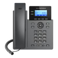 Grandstream Networks GRP2602P, IP-Telefon, Schwarz, Kabelloses Mobilteil, 2 Zeilen, 2000 Eintragungen, LCD