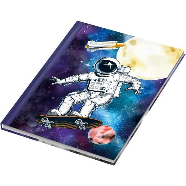 Notizbuch A4 -Skatonaut- blanko 96 Blatt