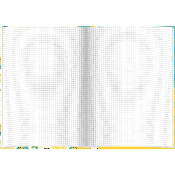Notizbuch A5 -Fresh Lemons- kariert 96 Blatt