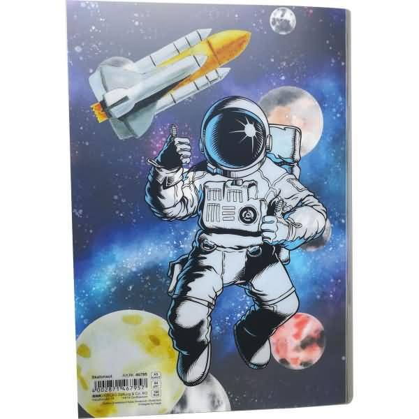 Heft A5 -Skatonaut- PP Umschlag kariert 100 Blatt
