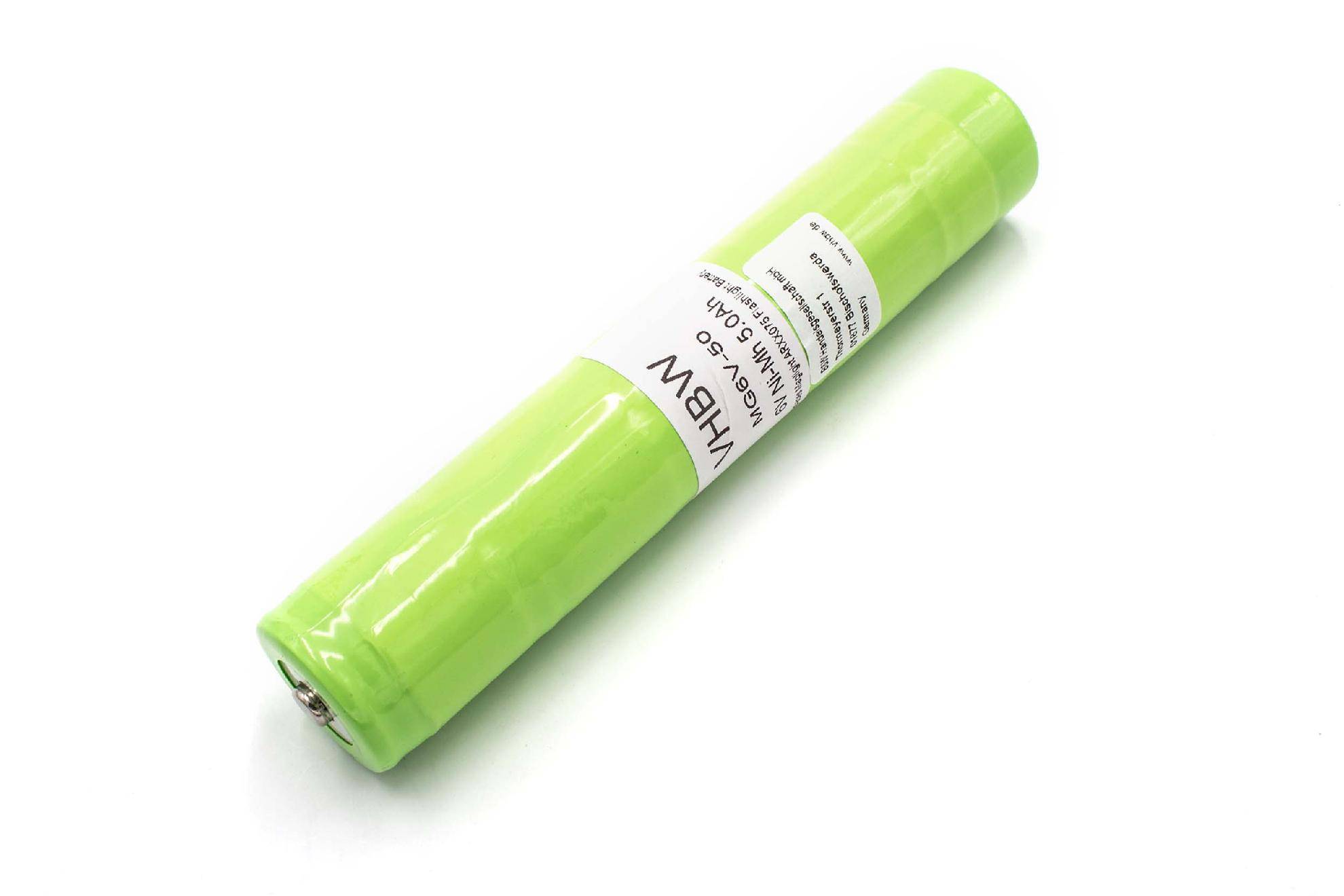 vhbw Akku kompatibel mit Maglite Mag Charger ARXX075, ARXX235SE Taschenlampe Kopflampe (5000mAh, 6V, NiMH)