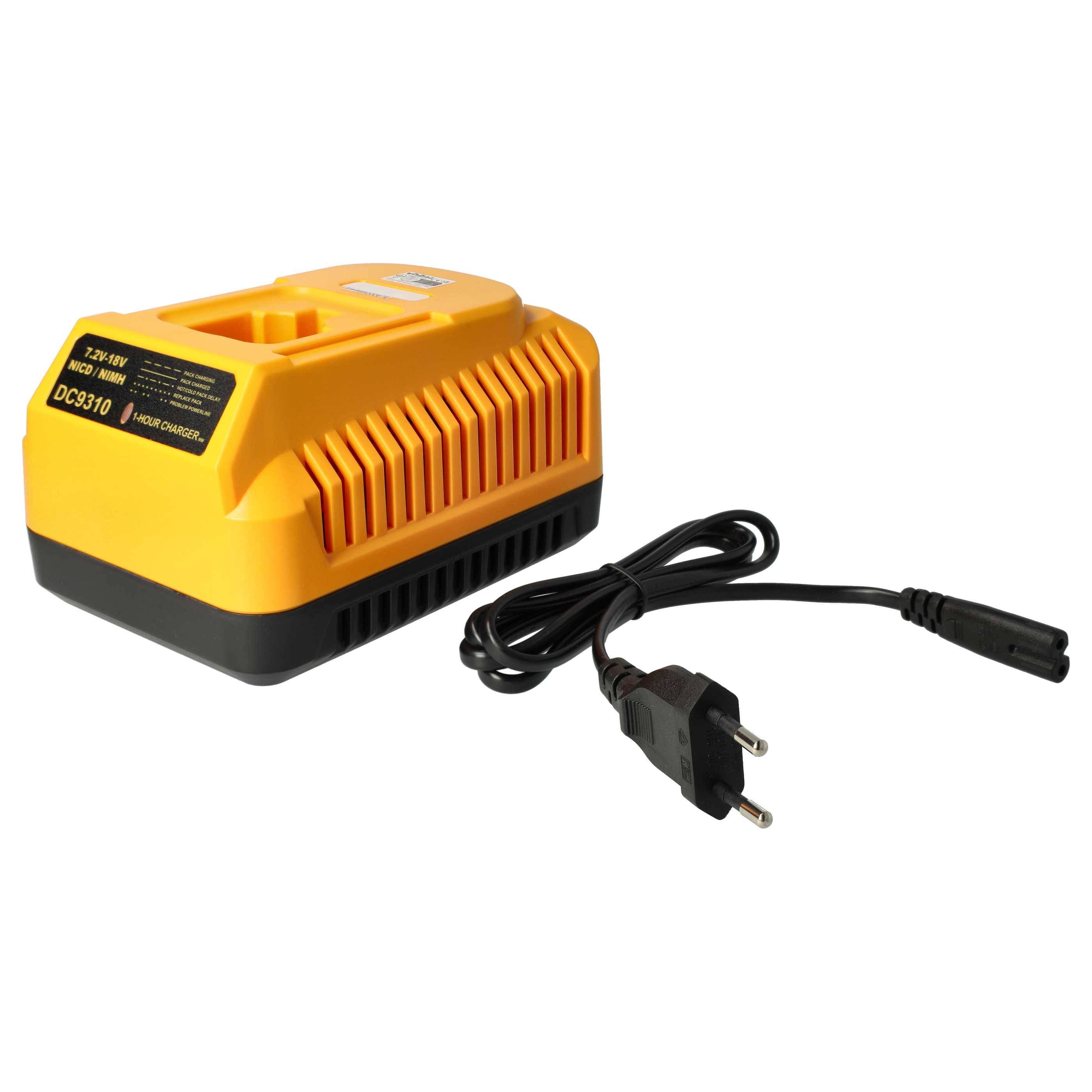 vhbw Ladegerät kompatibel mit Dewalt 152250-27, 397745-01, DC9071, DC9091 Werkzeug Ni-Cd, NiMH-Akkus