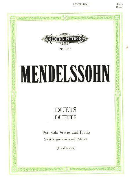 Duette, für 2 Singstimmen und Klavier Zwei Singstimmen und Klavier