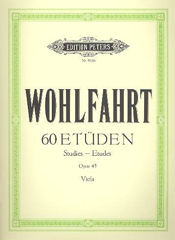 60 Etüden für Violine solo op. 45 für Viola bearbeitet