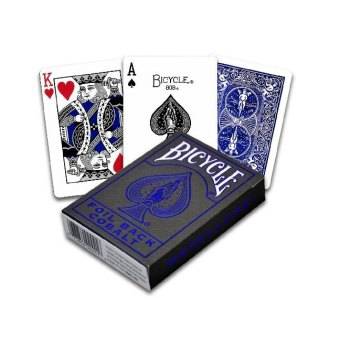 Metalluxe Blue (Spielkarten) Foil Back Cobalt - Playing Cards, Poker-Kartenspiel ab 2 Spieler