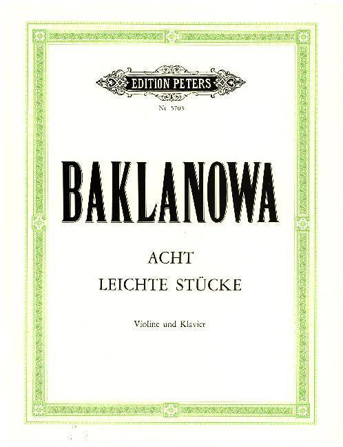 8 leichte Stücke für Violine und Klavier - 1. Lage Violine & Klavier