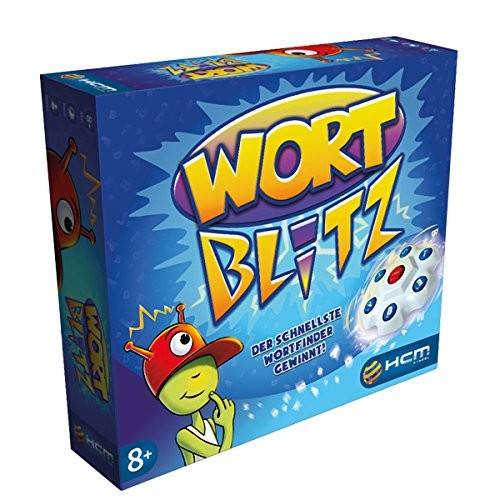 HCM Kinzel HCM55117 - Wortblitz, mit Buchstabentornado, Wissensspiel,Familienspiel Der schnellste Wortfinder gewinnt!