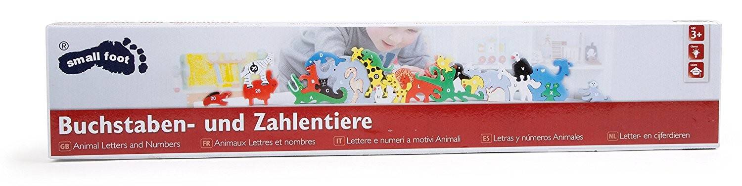 Legler 2841 - Steckpuzzle, Buchstaben- und Zahlentiere
