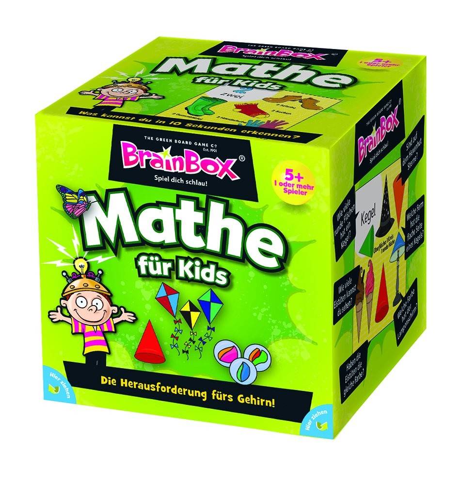 Carletto 2094939 - Brain Box Mathe für Kids, Lernspiel, Denkspiel, Gedächtnisspiel, Konzentrationsspiel Was kannst du dir in 10 Sekunden merken?