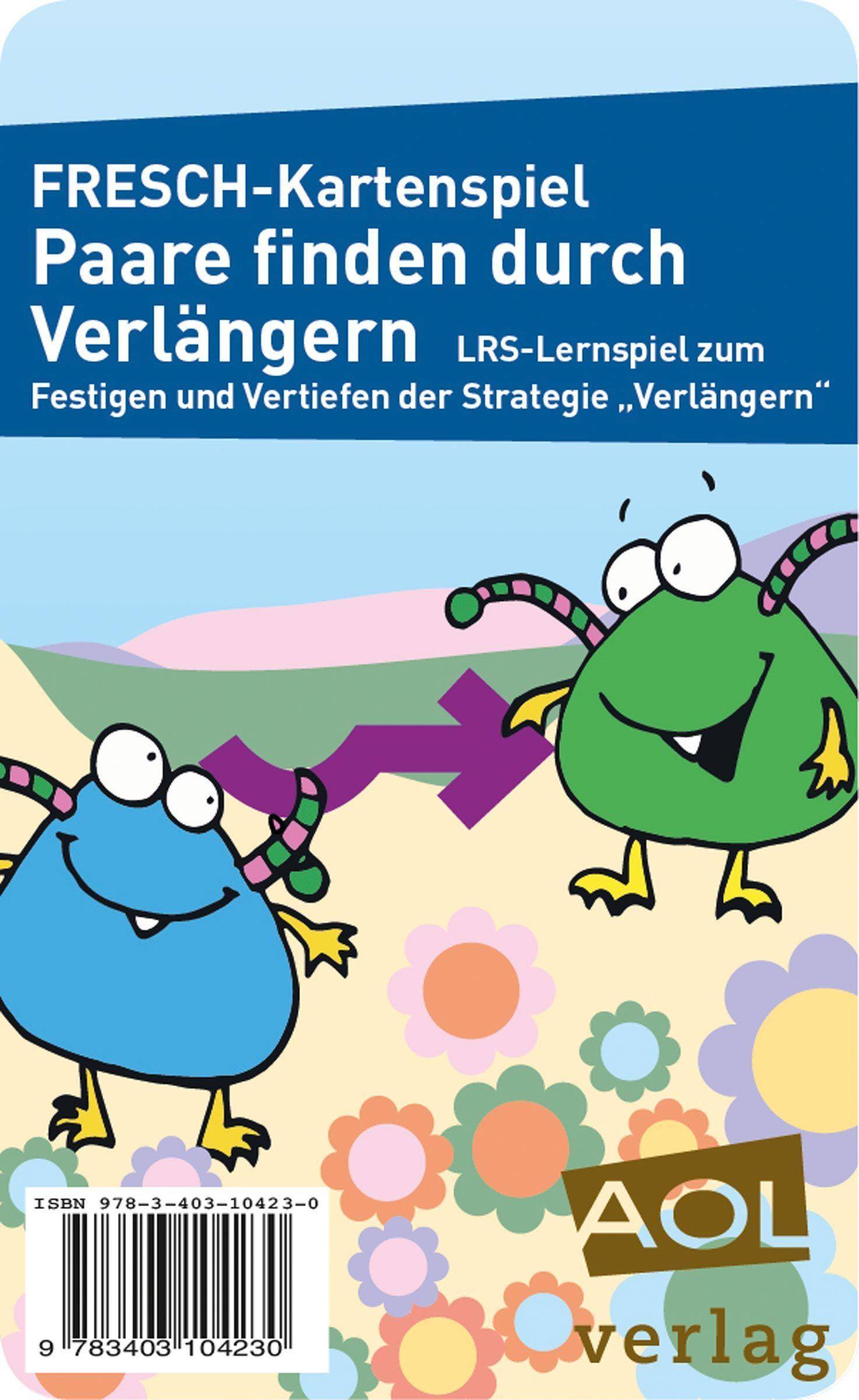 FRESCH-Kartenspiel: Paare finden durch Verlängern LRS-Lernspiel zum Festigen und Vertiefen der Strategie Verlängern (1. bis 4. Klasse)