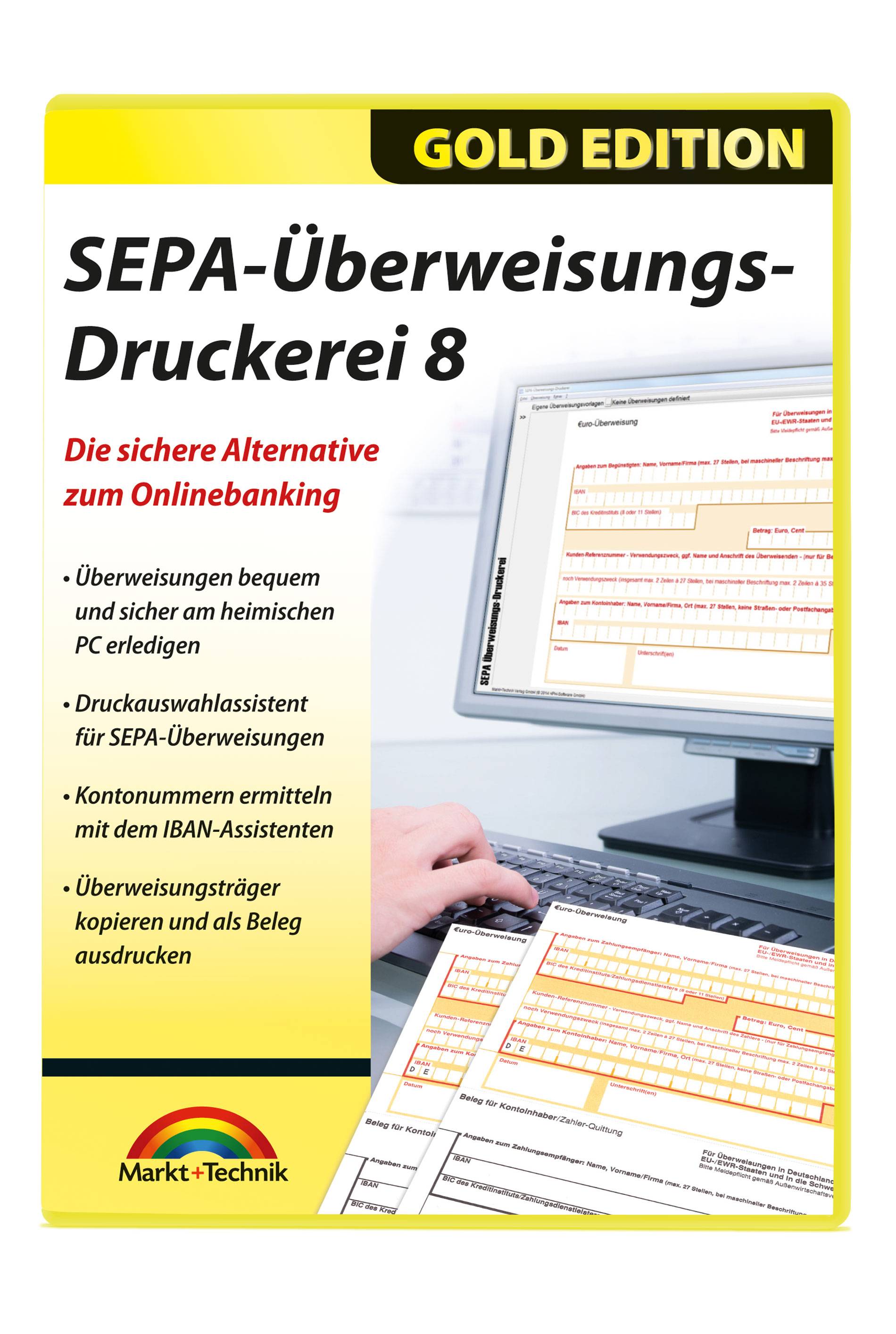 SEPA Überweisungs Druckerei 8, 1 CD-ROM Die sichere Alternative zum Online-Banking