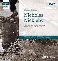 Nicholas Nickleby, 2 MP3-CDs Lesung mit Hans Paetsch (2 mp3-CDs), Lesung. MP3 Format