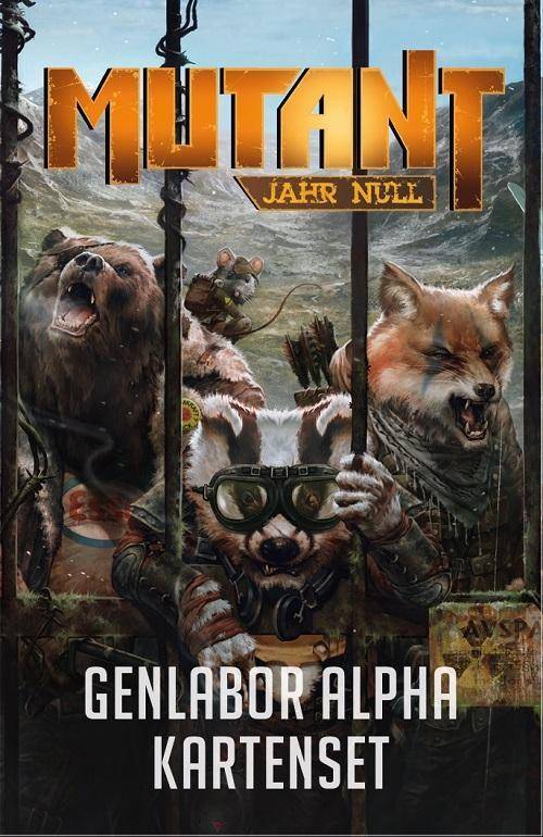 Mutant: Genlabor Alpha - Kartenset Kartendeck mit 21 Tierkraftkarten, 31 Artefaktkarten, 4 Mutationskarten, spielbar mit Mutant: Genlabor Alpha