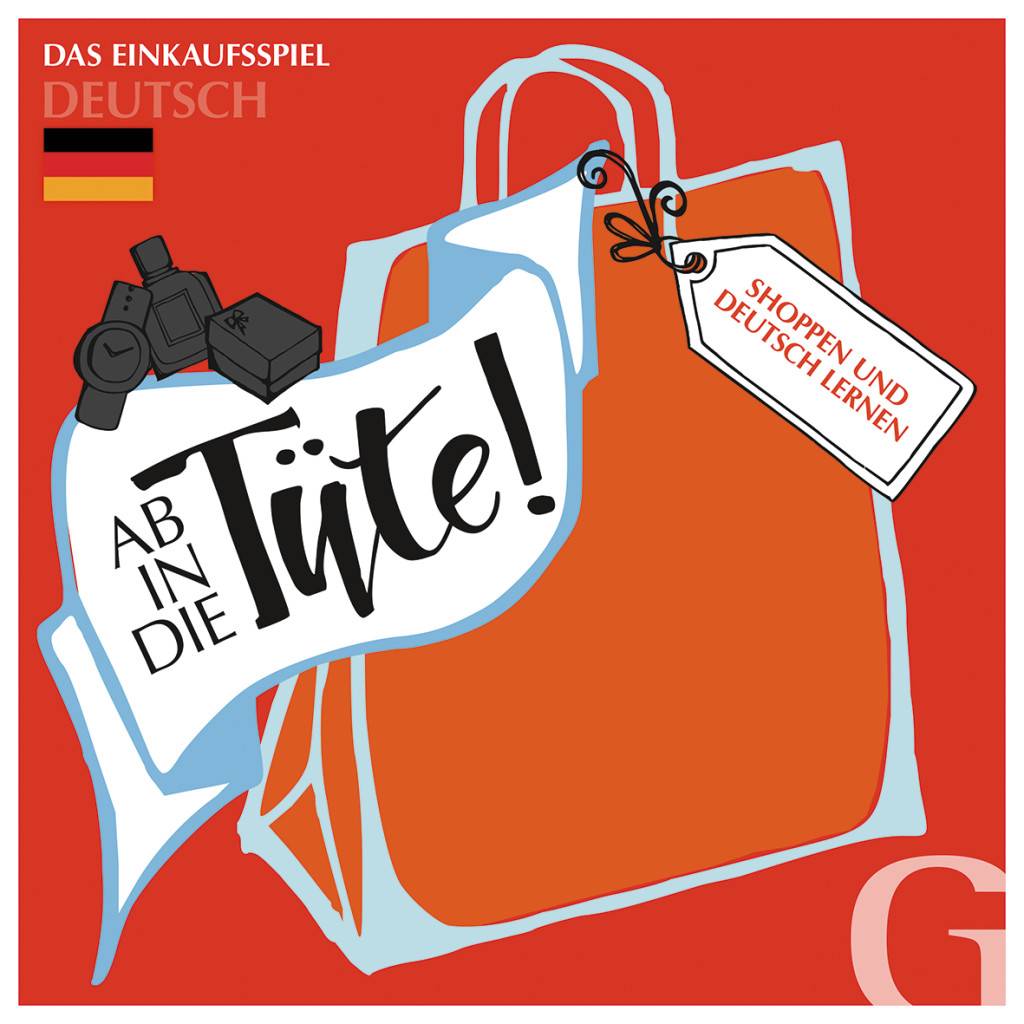 Ab in die Tüte! Shoppen und Deutsch lernen Das Einkaufspiel / Sprachspiel. Niveau A1 bis B2