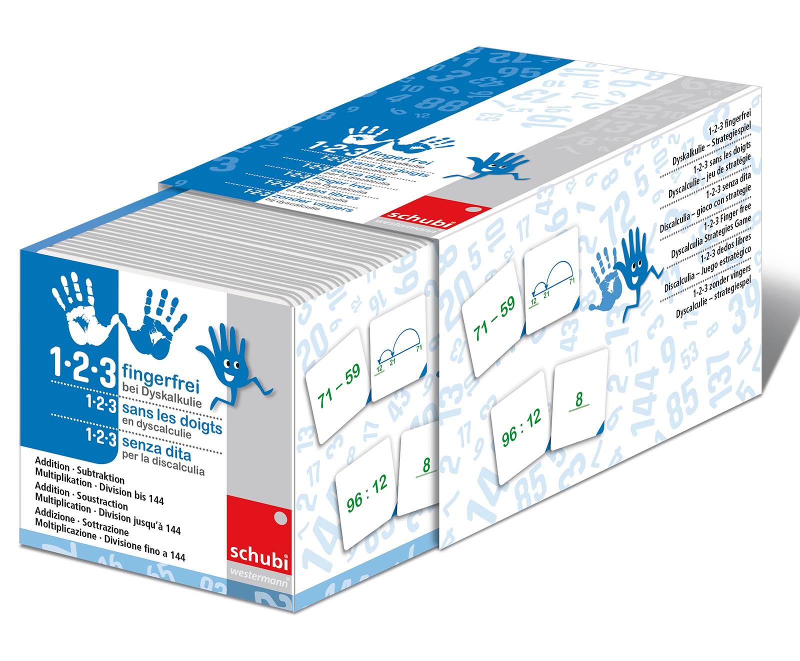 1-2-3 fingerfrei bei Dyskalkulie 5 Addition, Subtraktion, Multiplikation / Division bis 144