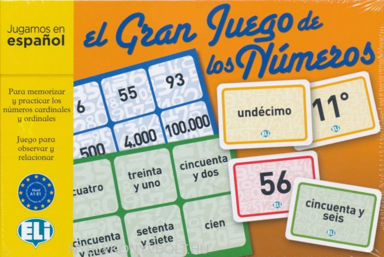 El Gran Juego de los Números (Spiel) Gamebox. Niveau A1-B1