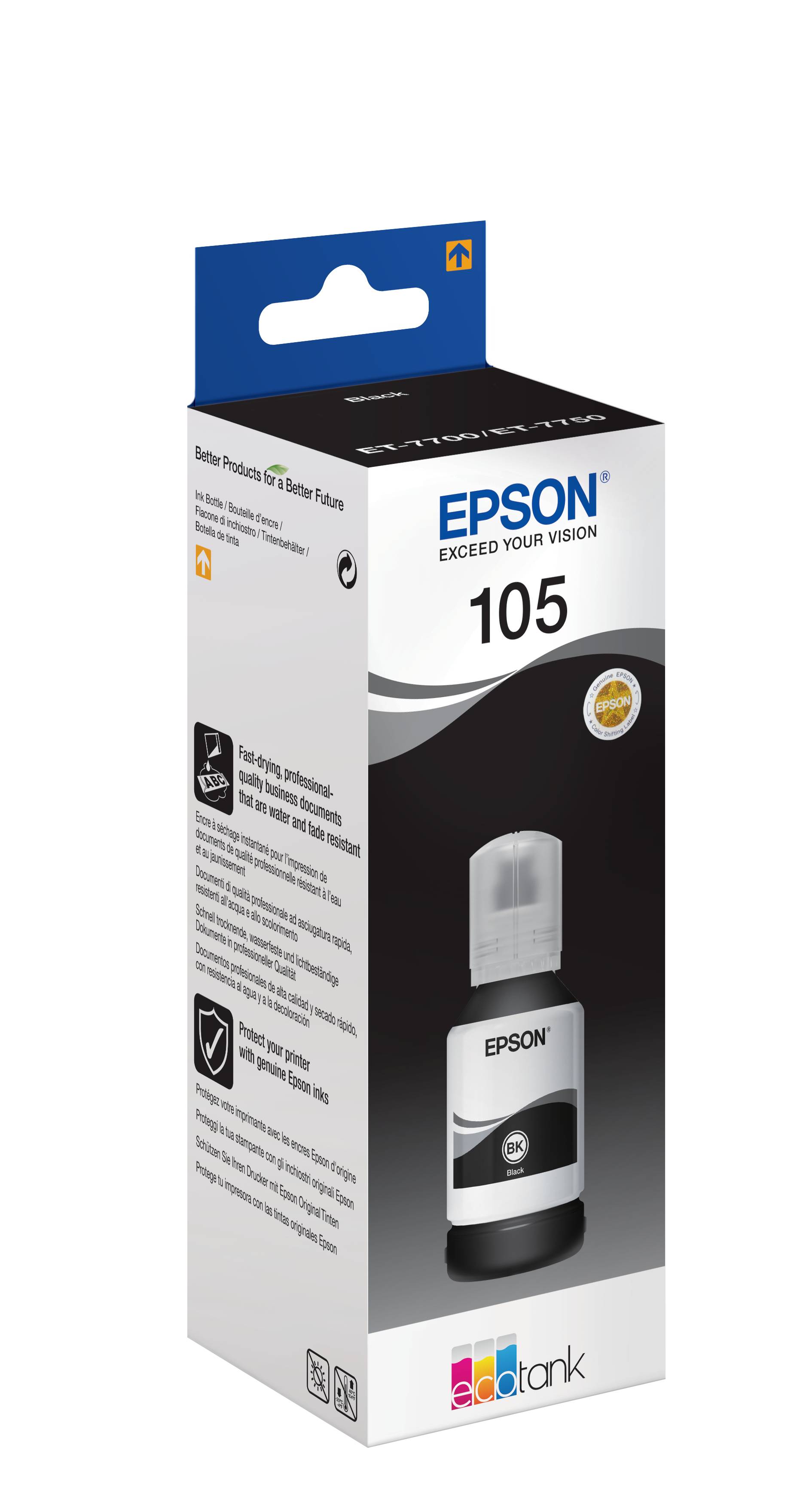 Epson 105 - 140 ml - Schwarz - Original - Tintenbehälter