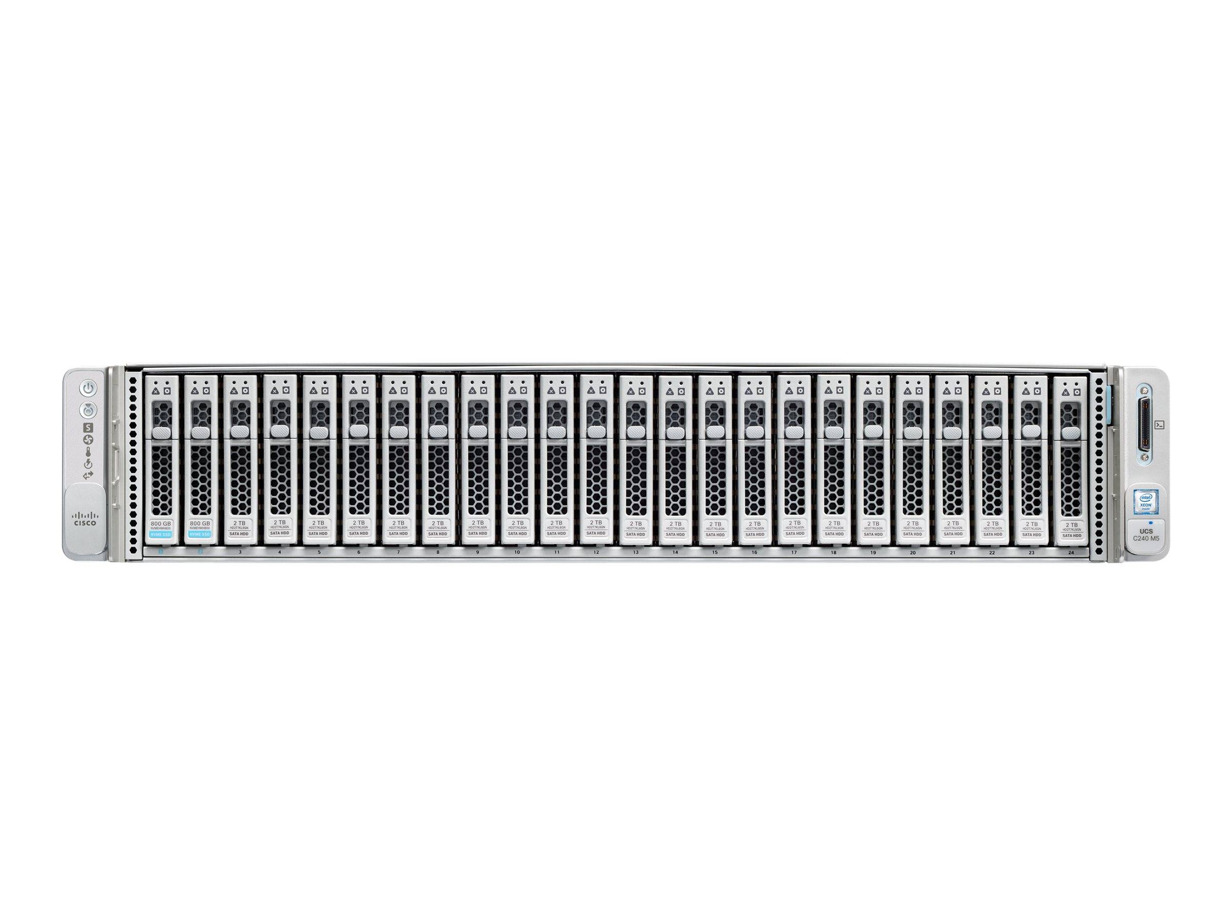 Cisco Business Edition 7000M (Export Restricted) M5 - Server - Rack-Montage - 2U - zweiweg - 1 x Xeon Gold 6132 / 2.6 GHz - RAM 96 GB - SATA/SAS