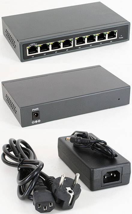 POE Gigabit Switch PLUS (8x POE IEEE802.3af/at, 120W, Managed)