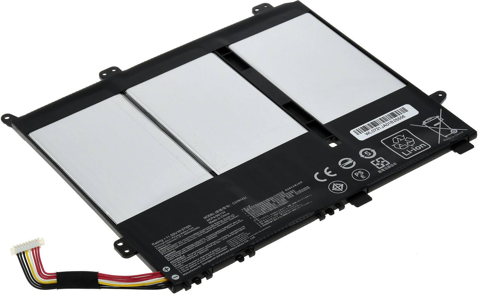Powery Akku für Laptop Asus E403NA-FA003T, 11,1V, Li-Polymer