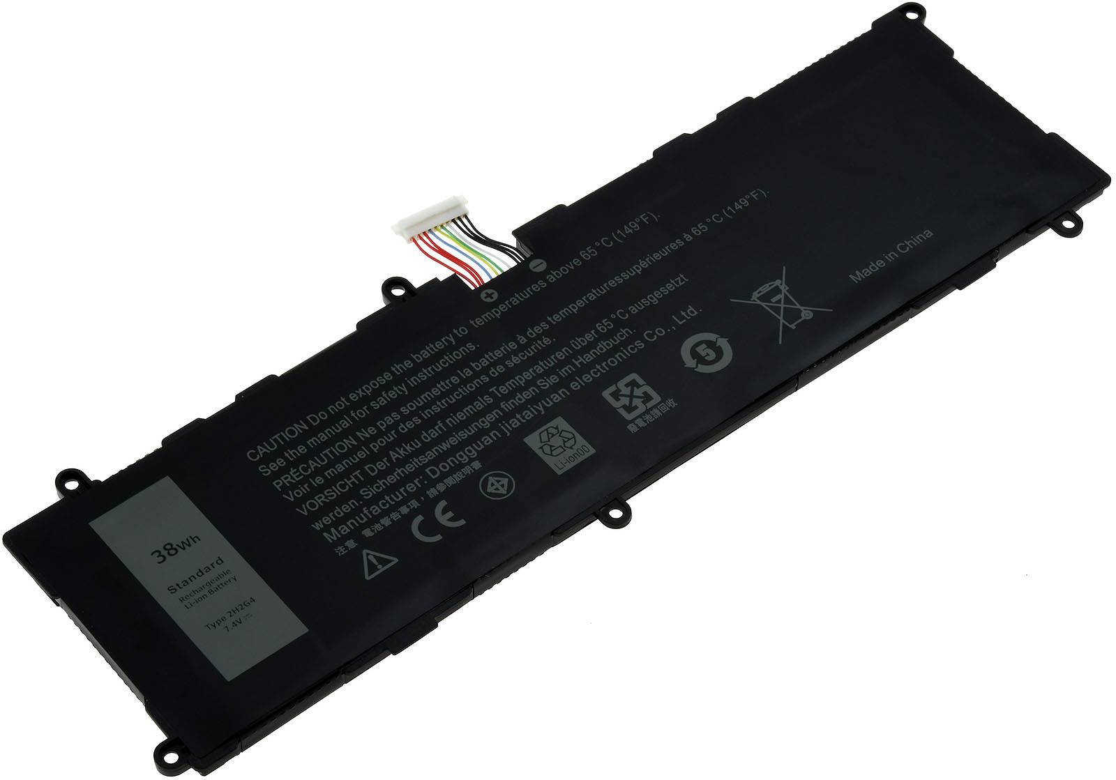 Powery Akku kompatibel mit Dell Typ 2H2G4 21CP5/63/105, 7,4V, Li-Polymer