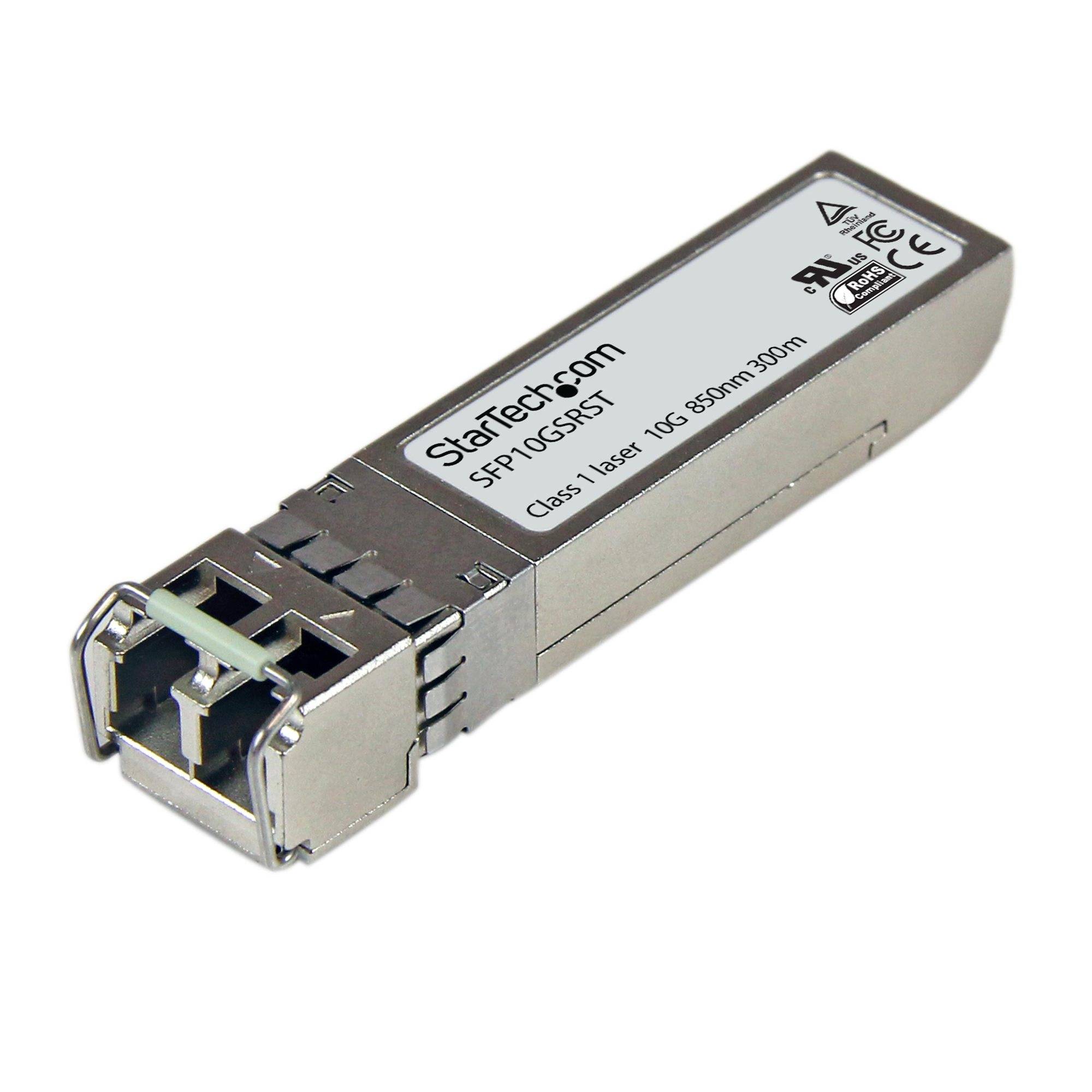 StarTech.com FET-10G-ST Transceiver Modul (SFP+ Module, 10GBase-SR Cisco kompatibel, Glasfaser, 850nm, LC Multimode mit