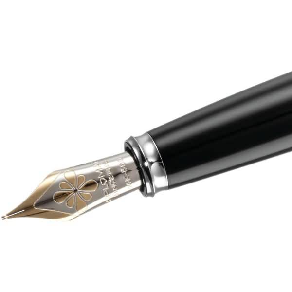 Federaggregat verchromte Beschläge mit Goldfeder 14kt bi-color Excellence A plus Breite EF