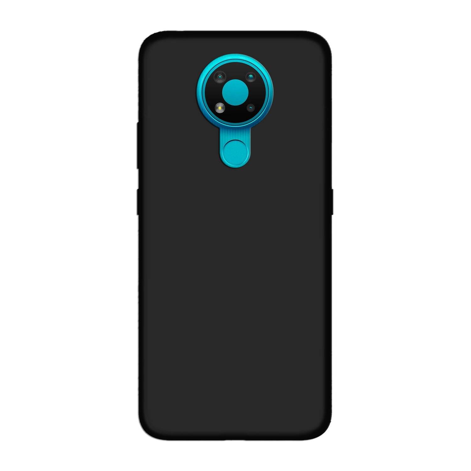 cofi1453® Silikon Hülle Basic kompatibel mit Nokia 3.4 Case TPU Soft Handy Cover Schutz Schwarz