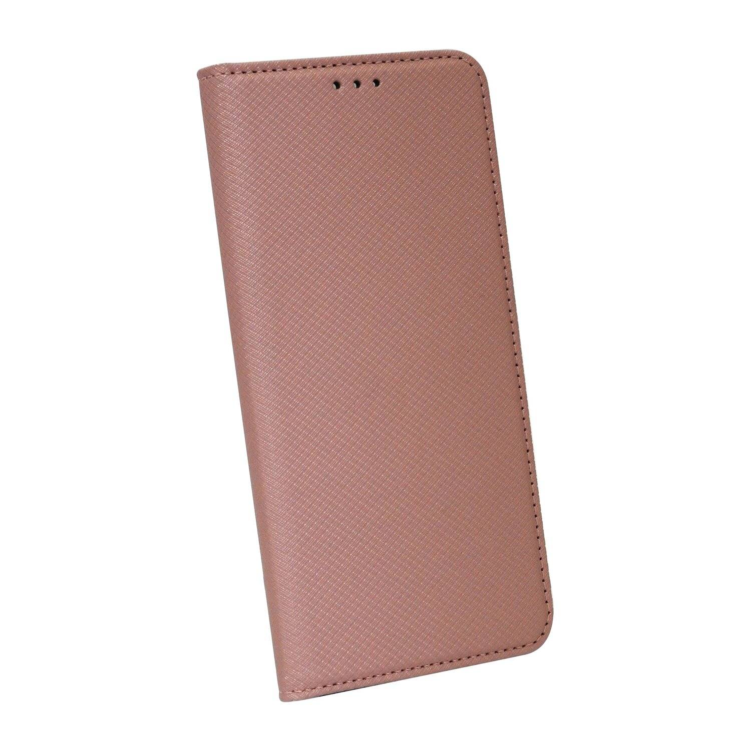 Buch Tasche "Smart" für SAMSUNG GALAXY A12 (A125F) Handyhülle Brieftasche Schutzhülle mit Standfunktion, Kartenfach Rose