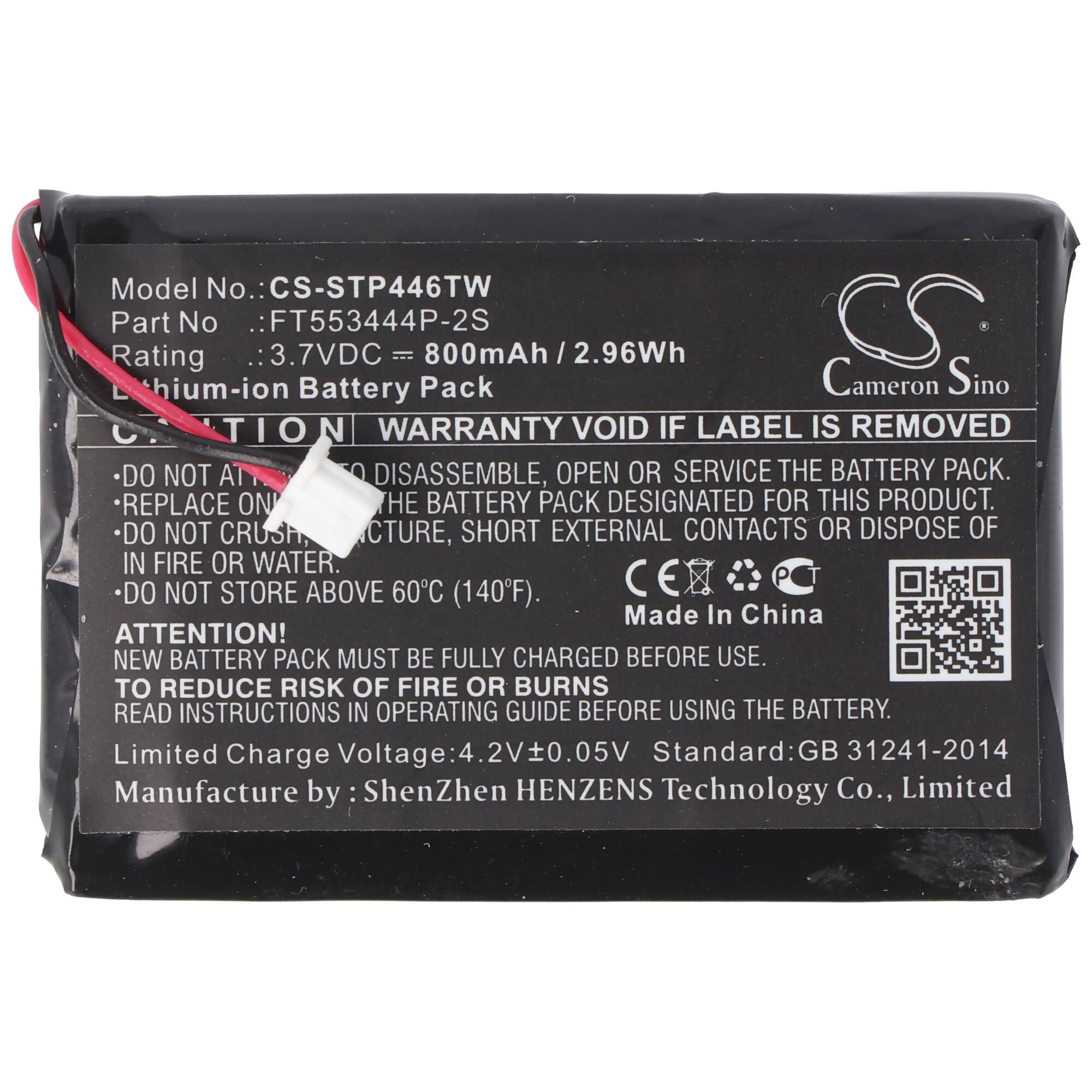 Akku passend für den Stabo freecomm 600 Set, PMR 446, 20640, Topcom Twintalker 7100