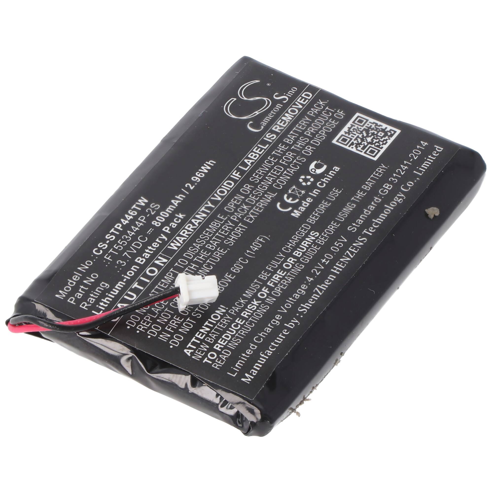 Akku passend für den Stabo freecomm 600 Set, PMR 446, 20640, Topcom Twintalker 7100