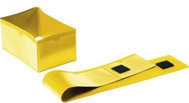 DURABLE Palettenfußbanderole 172404 145x75mm gelb 50 St./Pack.