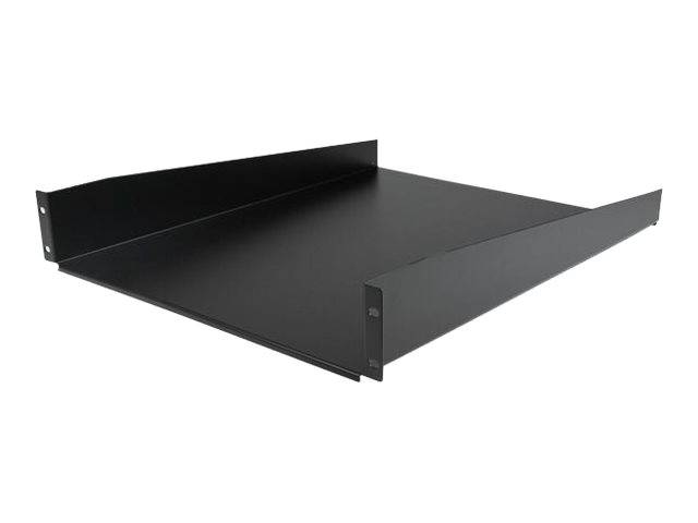 StarTech.com 2 HE 19 Fest montierbarer Fachboden für Server Rack/ Schrank bis 22 Kg - Fachboden für Serverschrank 2HE 19 Zoll 55 cm Tief - Rack - Re