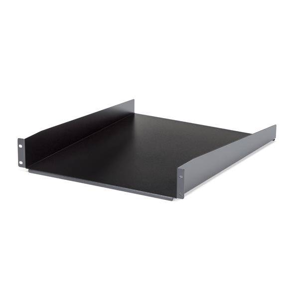 StarTech.com 2 HE 19 Fest montierbarer Fachboden für Server Rack/ Schrank bis 22 Kg - Fachboden für Serverschrank 2HE 19 Zoll 55 cm Tief - Rack - Re