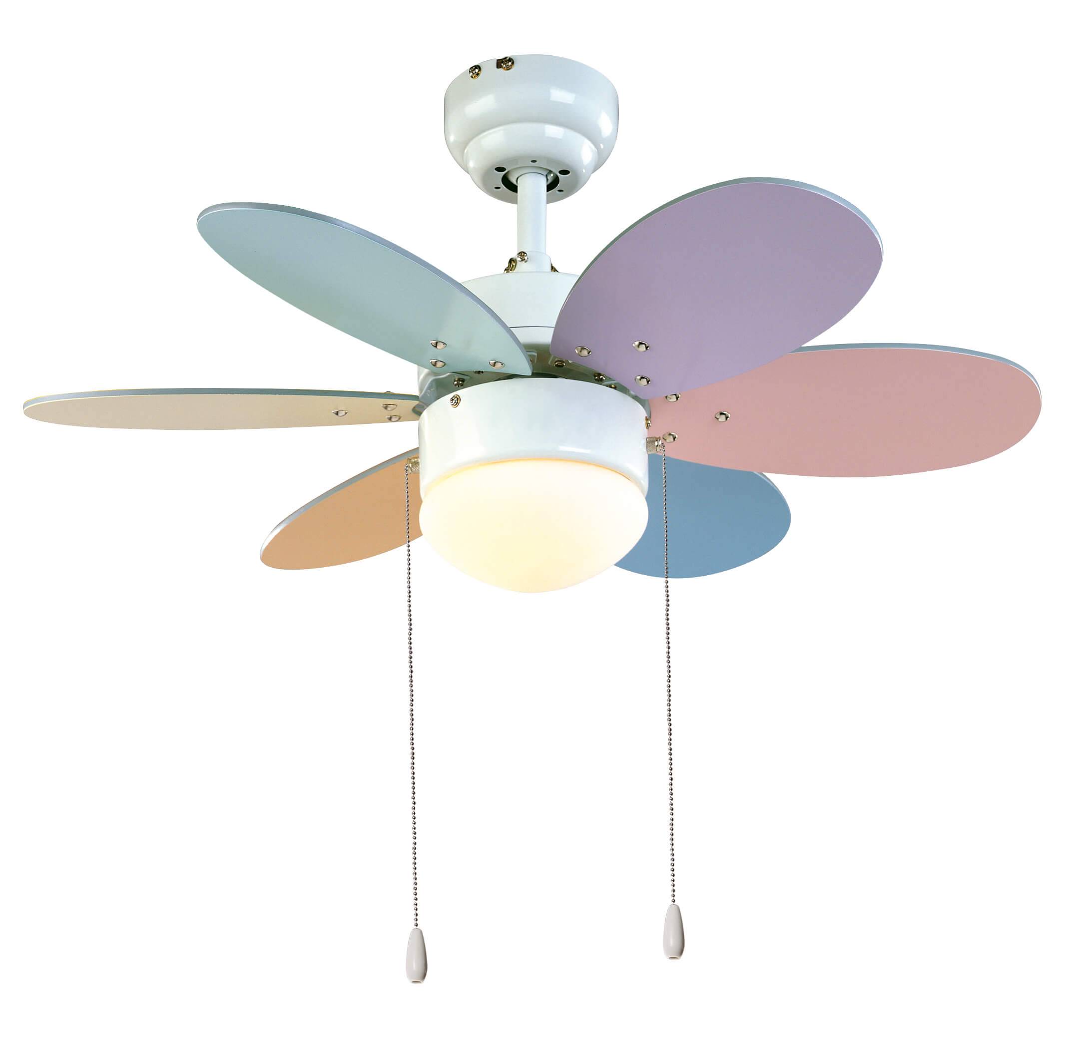 Deckenventilator Rainbow Color 76 cm mit Licht