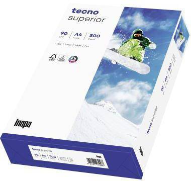 inapa tecno Kopierpapier Superior 2100011538 A4 90g 500 Bl./Pack.