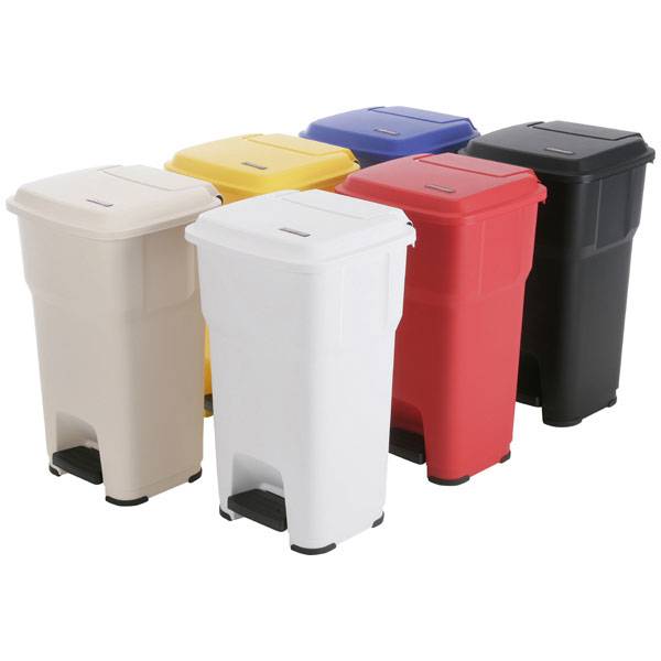 Vileda Pedaleimer Hera 60 Liter blau großes Pedal für berührungslose Nutzung blau