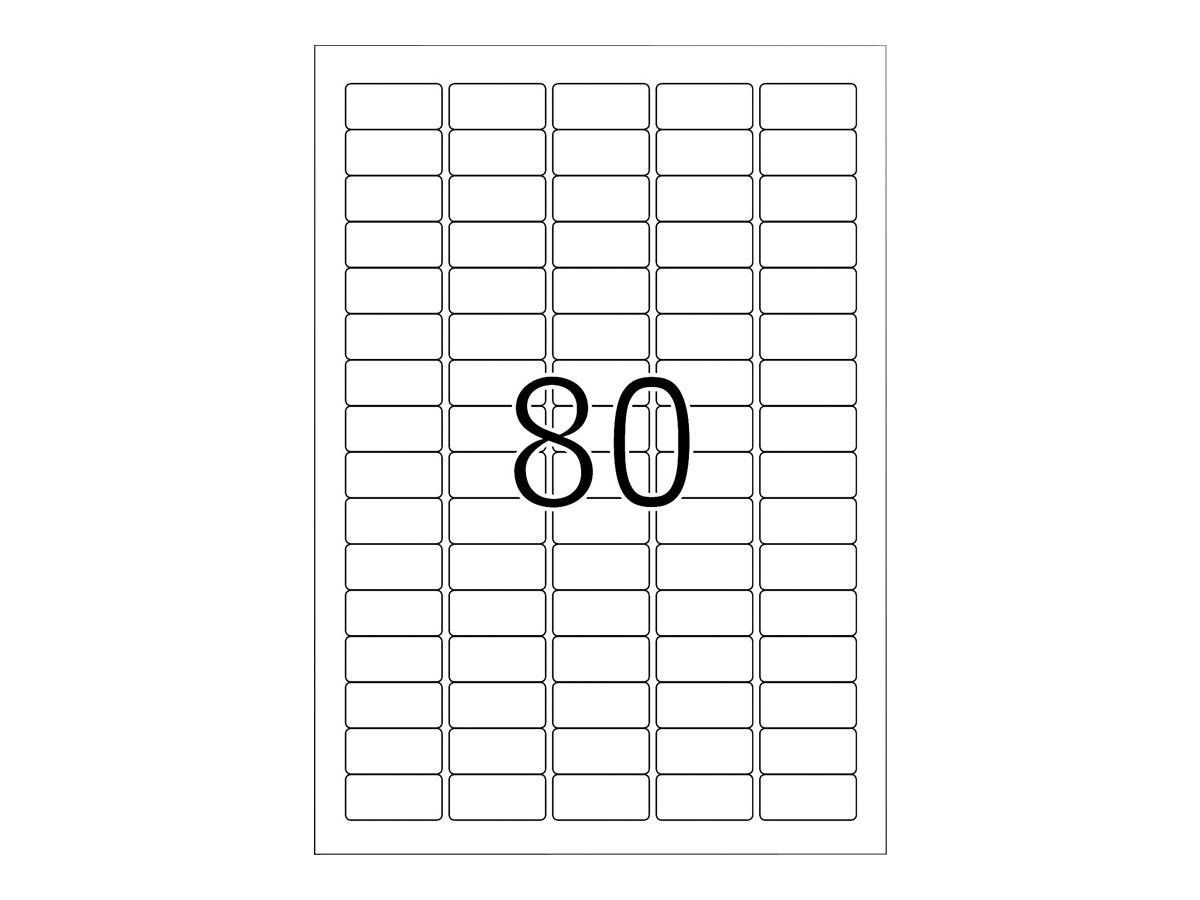 HERMA Special - Papier - matt - extra stark selbstklebend - weiß - 70 x 36 mm 600 Etikett(en) (25 Bogen x 24)