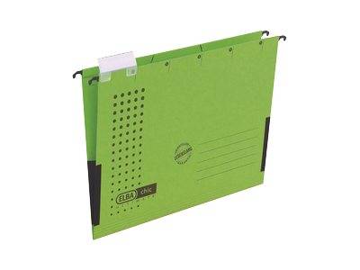 ELBA chic ULTIMATE - Hängeregister - für A4 - Kapazität: 330 Blätter - grün (Packung mit 5)