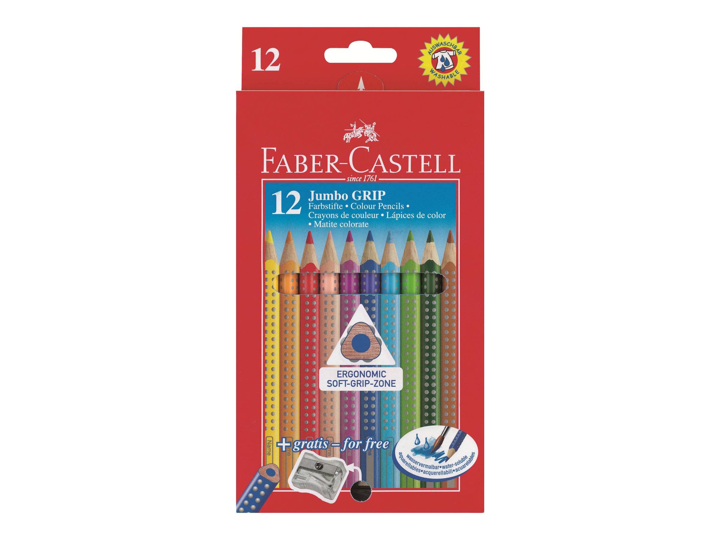 FABER-CASTELL Jumbo GRIP - Farbstift - 3.8 mm (Packung mit 12)