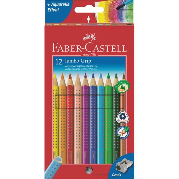 FABER-CASTELL Buntstift Jumbo Grip 12er-Kartonetui