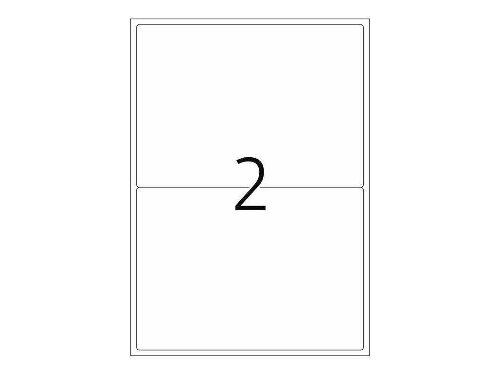HERMA Premium - Papier - matt - permanent selbstklebend - weiß - 199.6 x 143.5 mm 200 Etikett(en) (100 Bogen x 2)