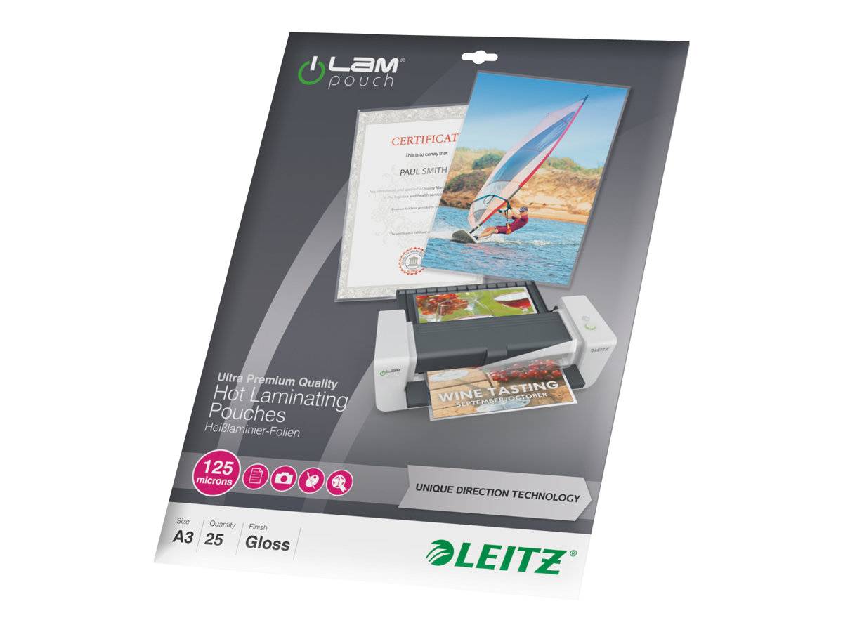 ESSELTE LEITZ - Leitz - Glänzend, kristallklar - A3 (297 x 420