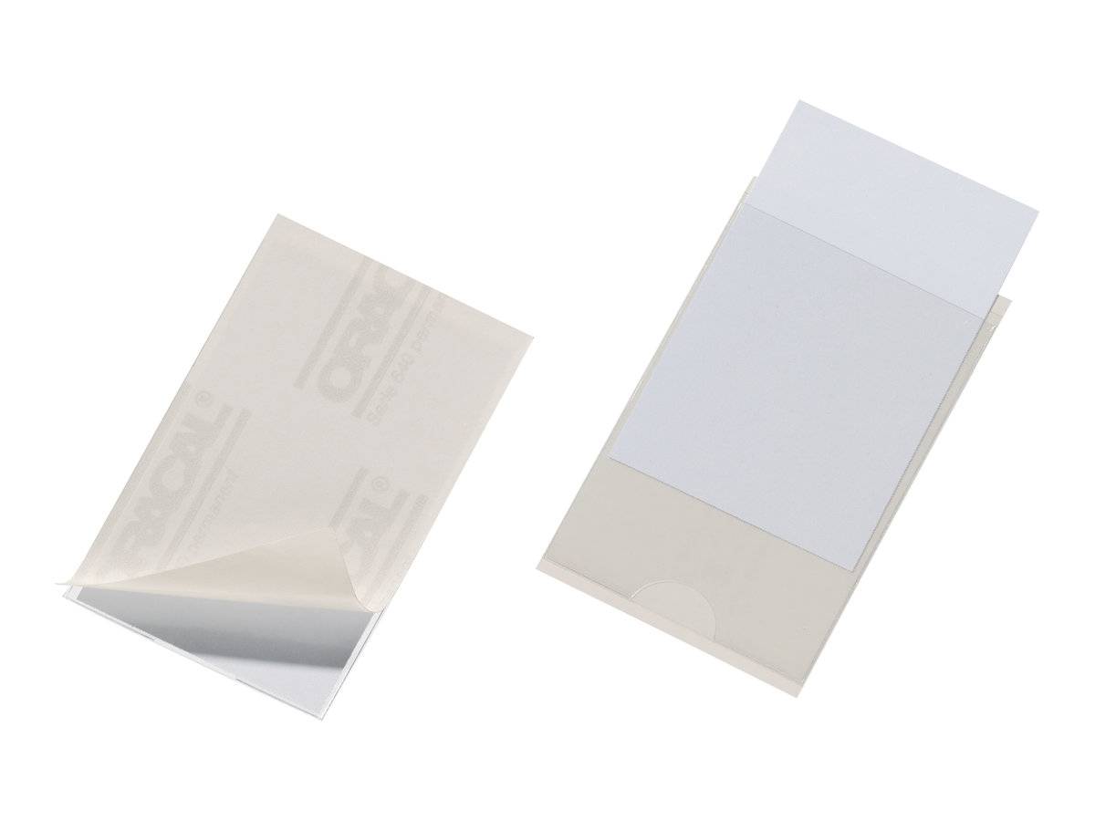 DURABLE POCKETFIX - Selbstklebende Etikettentasche - durchsichtig (Packung mit 10)