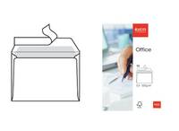 Illustration einer weißen Büroaufbewahrungsbox mit abnehmbarem Deckel und Lasche, dargestellt neben einer Produktverpackung mit der Bezeichnung „Office