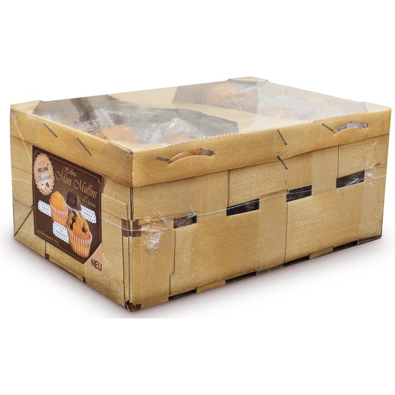 HELLMA Mini Muffins sortiert, 60er Karton