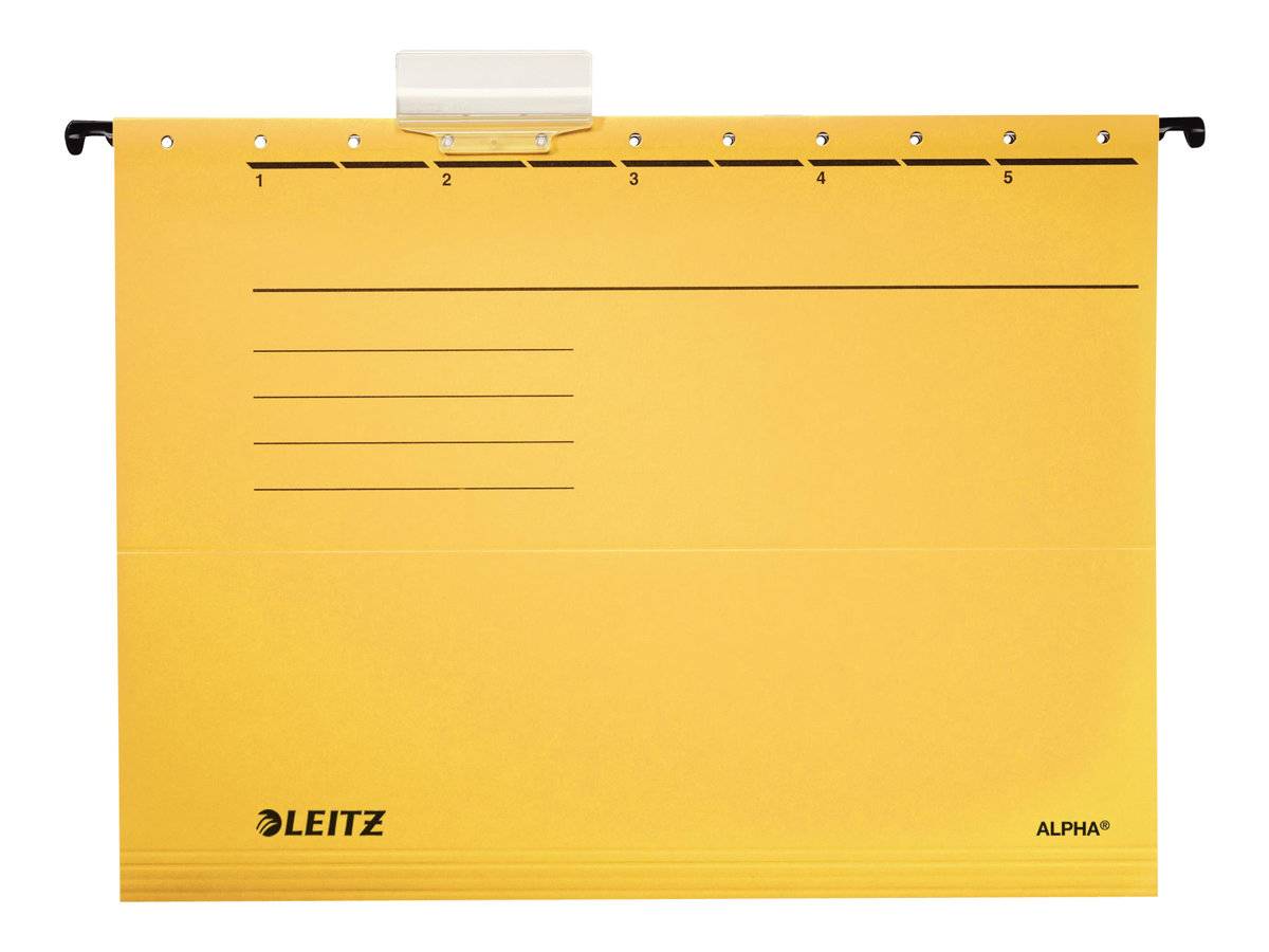 ESSELTE LEITZ - Leitz ALPHA - Hängeregister - für A4 - Gelb (Packung mit 5)